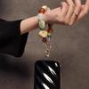 Корейский ретро браслет из бусин для ремешка для телефона iPhone, шарм-цепочка с узлом, шнурок для мобильного телефона, брелок, подвеска для сумки, аксессуары для наушников