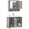 VidaXL Ensemble De Meubles De Salle De Bain 2 Pcs Sonoma Grey, Bathroom Cabinet, Bathroom Cupboard, Furniture of 3300943