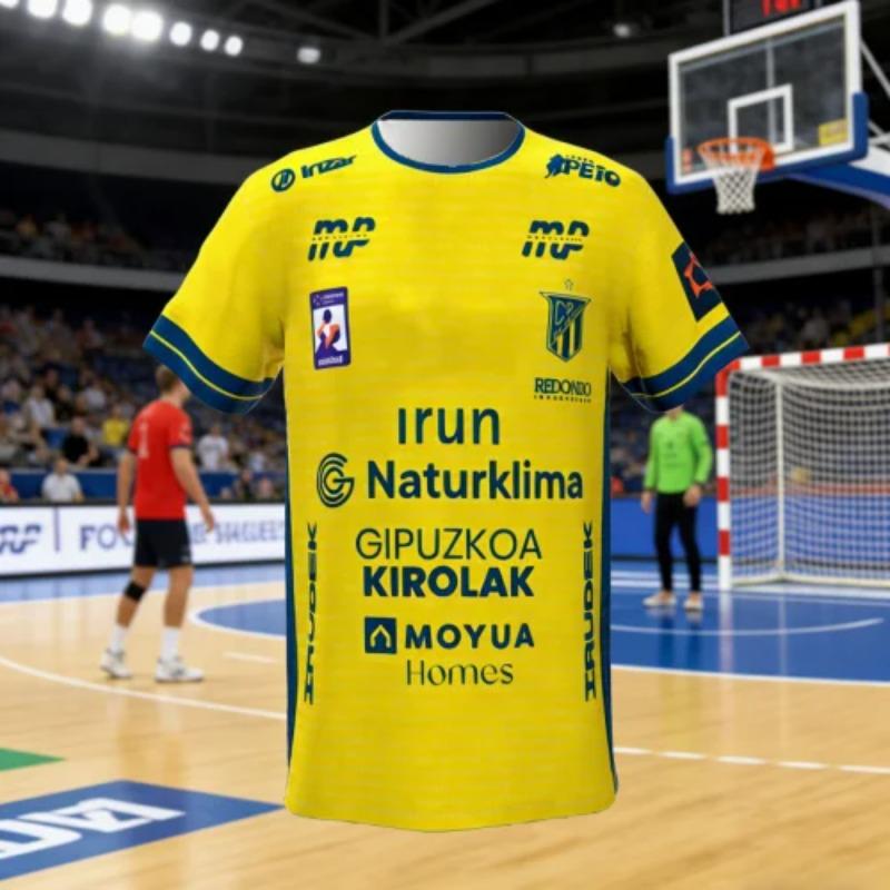 IRUDEK Bidasoa Irun 2026 Asobal Испания Гандбольная футболка 3D-печать Футболка Домашняя Выездная Взрослый ДЕТСКИЙ Унисекс Евро Топ Семейные Детские футболки