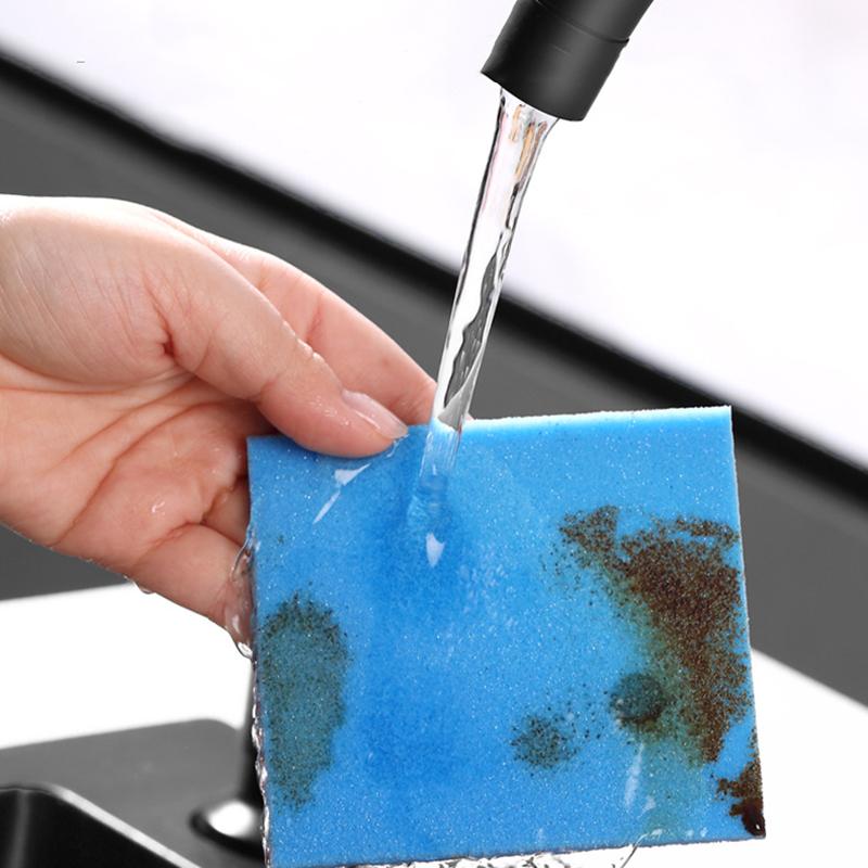 10 шт. наждачная губка двухсторонняя волшебная губка ластик для удаления ржавчины щетка для посуды кастрюли губка для чистки дома кухни