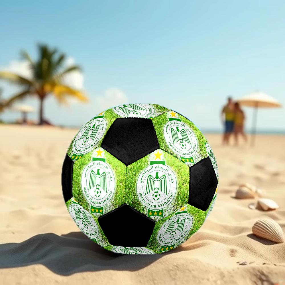 РАЗМЕР 5 Футбольный мяч Raja Casablanca Цветной Для всех возрастов Машинная строчка ПВХ Готов к соревнованиям Прочный Высокий отскок