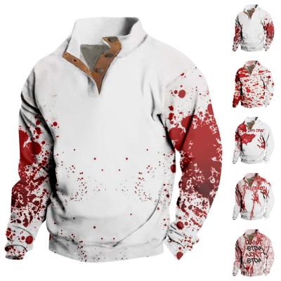 Мужская толстовка с воротником-стойкой на открытом воздухе, повседневные свитера, топы