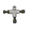 Metal T Shape Brake Line Tee Female Coupling Three Way Connector Car Brake Tube Fitting for ATV Go Kart Hydraulic System