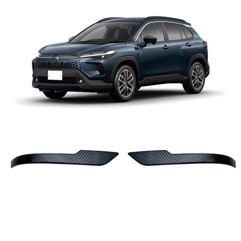 For Toyota Corolla Cross 2025 2026 Exterior ABS chrome carbonfiber Side Door Rearview Mirror Cover an-ti Strip Accessories