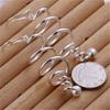 925 Sterling Silver Earrings Fashion Jewelry Elegant Woman Creativity Spiral Long Earrings Trendsetter Christmas GiftsGood product