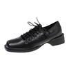 Women's Solid Color Low-top Shoes 2025 Spring and Autumn Fashionable Trendy Casual Mid-mouth Lace-up Design Low-top Shoes Zapato