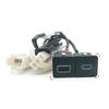 Car Dual USB QC3.0 PD Type C Charger Adapter Socket with Connector with Cable for Golf 6 Jetta 5 MK5 Scirocco 2006 - 2012