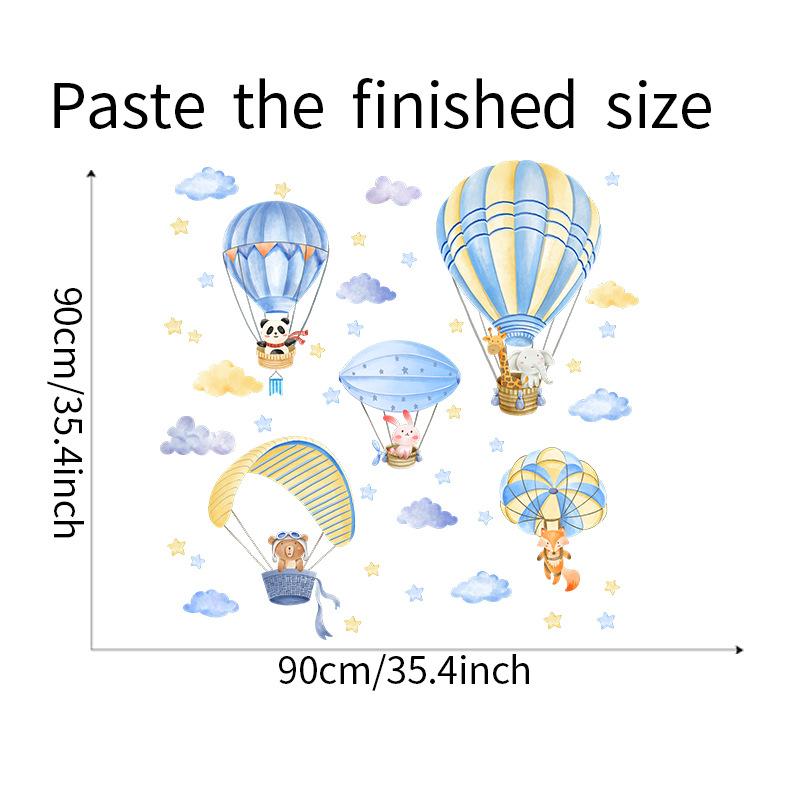 Съемная наклейка на стену, мультяшный воздушный шар, детский сад, украшение детской комнаты, самоклеящаяся наклейка на стену