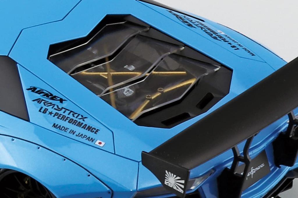 Aoshima Bunka Kyozai Серия Liberty Walk 17 LB Works Lamborghini Aventador 1 Пластиковая модель Небесно-голубой (АОСИМА) 1/24 Нет. Вер. Набор,