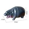 Mini Moo Deng Hippo Ornaments The Bouncy Pig Hippo Resin Figurines  Fans Collection