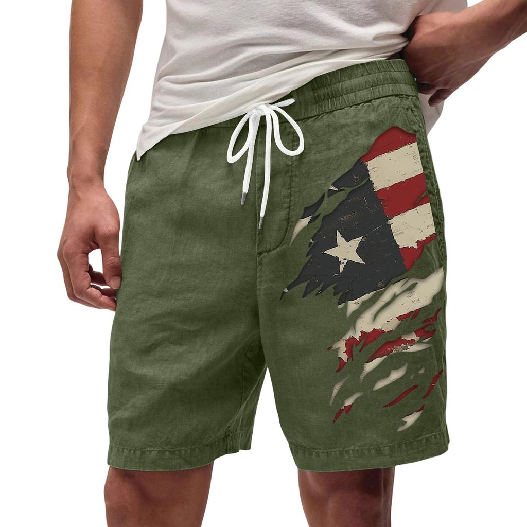 Мужские летние большие повседневные свободные спортивные брюки пляжные шорты