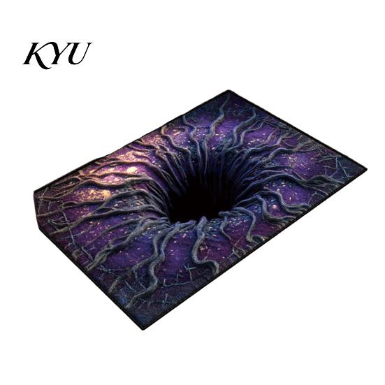 Farmhouse Style Area Rugs 3D Illusion Entrance Rug, Absorbent Non-Slip Floor Mat, Realistic Animal Cozy Reading Nook Accent Rug Spooky Skeleton