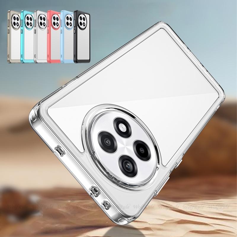 Для чехла Oneplus 13R Крышка Oneplus 13R Oneplus13R Capa Противоударный Прозрачный Бампер Задняя Цветная Рамка Прозрачные Чехлы Oneplus 13R