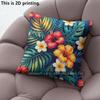 Tropical Floral Pillow Covers Pattern Cushion Cover Suitable for Sofa Bedroom Car Pillow Cover