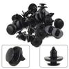 For Car Auto Fender Plastic Rivets Fasteners 30pcs 7mm Dia Hole Black Brand New