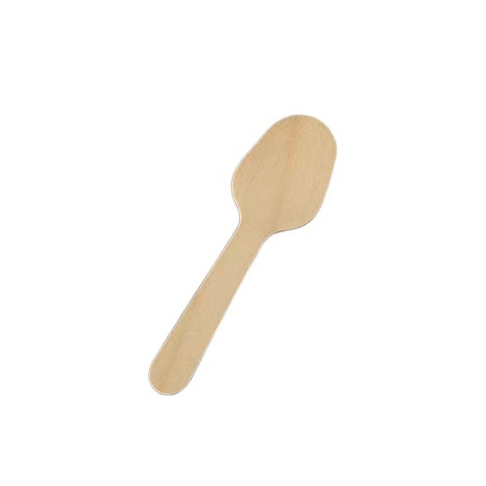 100pcs Disposable Dessert Spoons Eco-friendly Yogurt Spoon Tasting Spoon Ice Cream Shovel  Summer