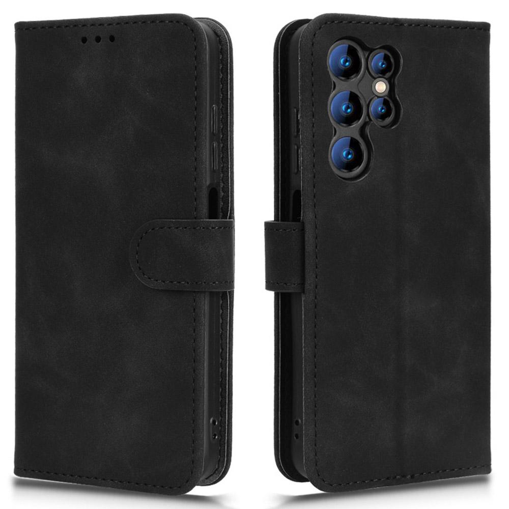 For Oukitel C1 Leather Case Skin Feel Anti Drop Wallet Flip Phone Cover