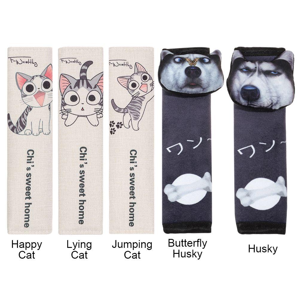 Lovely Flannel Three-Dimensional Car Shoulder Guard Cartoon Shoulder Strap Safety Belt Protector