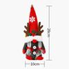 Cloth Christmas Plush Doll Cartoon Handmade Deer Antlers Dwarf Ornament Exquisite Creative Faceless Doll Photo Props