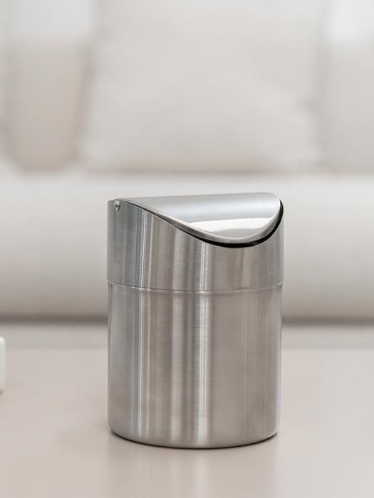 NOVA Stainless Steel Desk Trash Can Mini Trash Can Vanity Bathroom Office Multipurpose