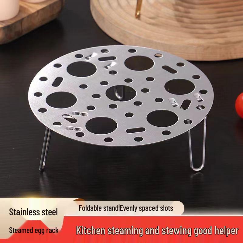 Многофункциональная пароварка для яиц из нержавеющей стали с высокой ножкой и маленьким поддоном