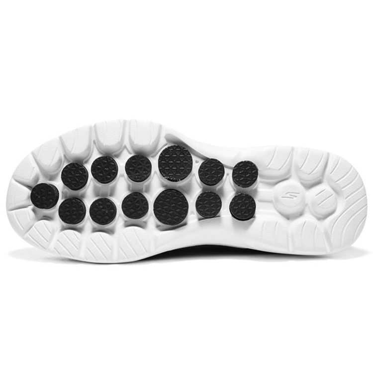 Skechers Go Walk 6 Тканевые Hyper Burst Модные Удобные Низкие Повседневные Кроссовки Женские Черно-Белые 896136-BKW