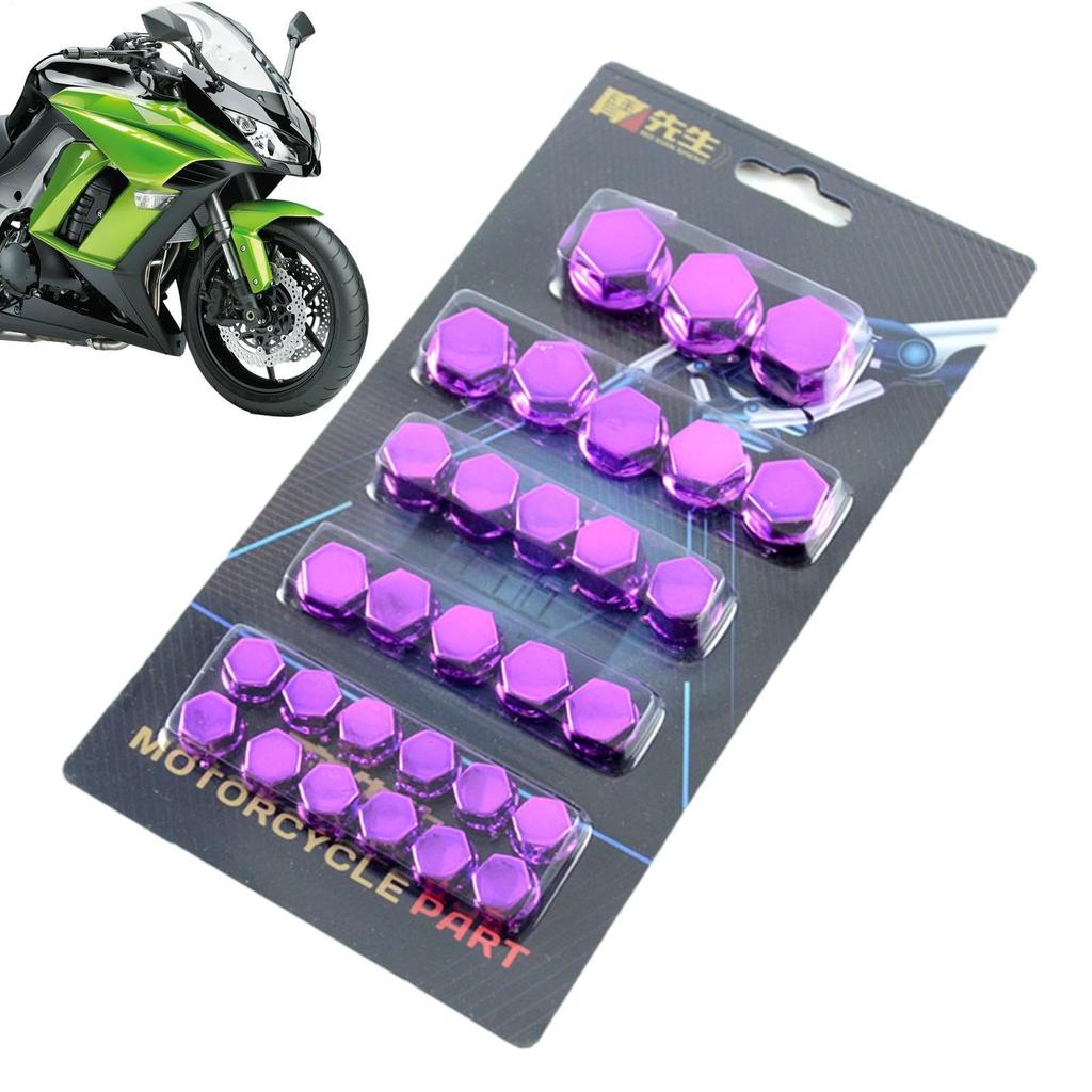 30pcs Motorcycle Screw Nut Cover Cap Bolt Cover Motorcycle Screw Nuts Bolt Cap Cover