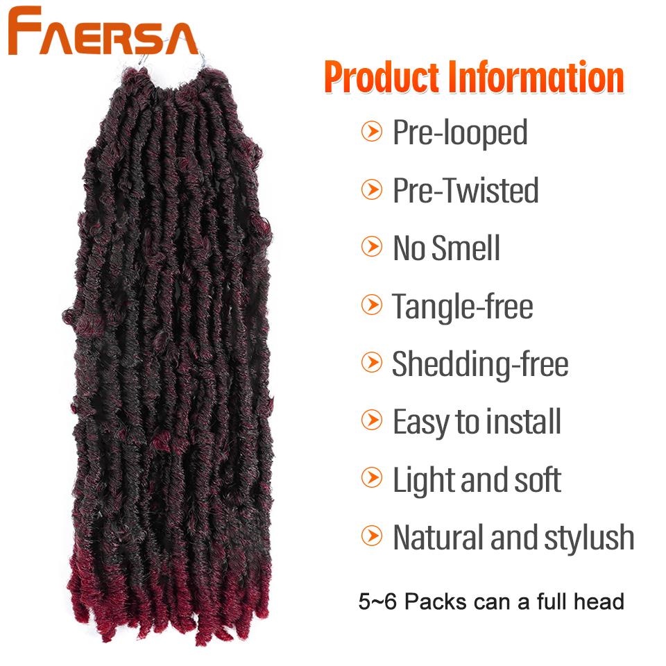 14-дюймовые локоны-бабочки, вязанные крючком, искусственные локоны, косички с предварительной петлей, мягкие локоны, натуральные синтетические волосы с эффектом омбре для наращивания волос для черных женщин