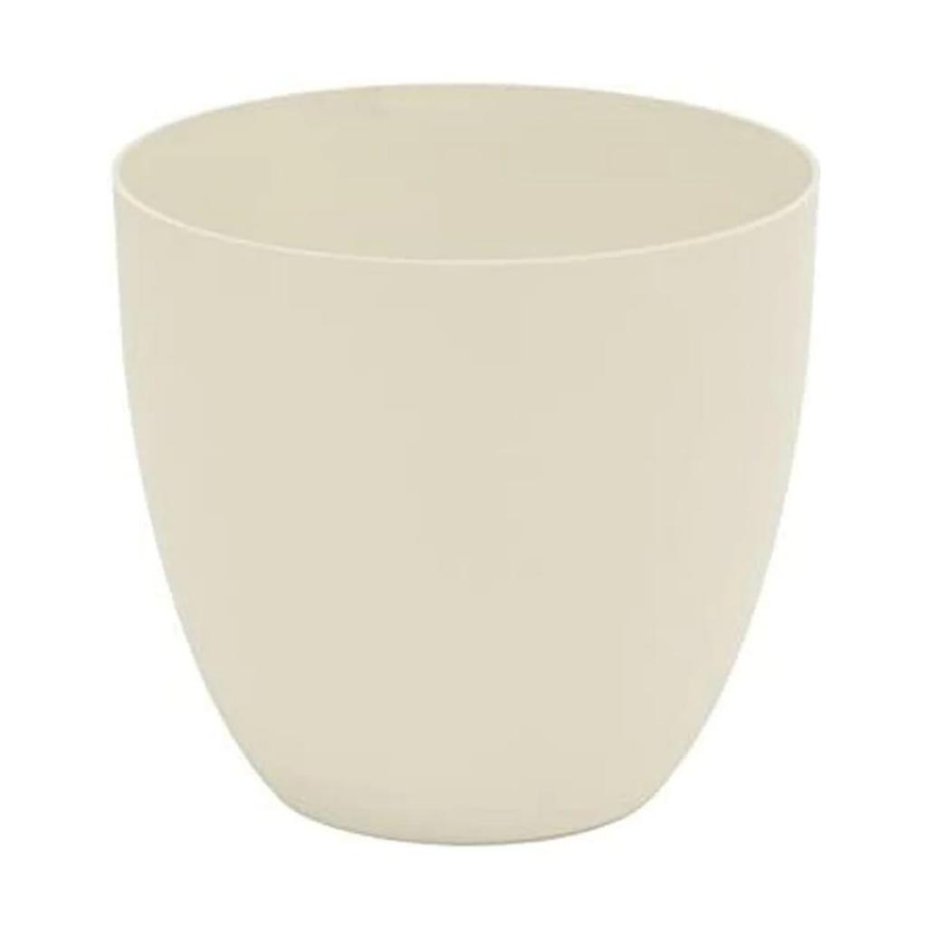 maceta de inyeccion modelo cuenco ø32cm color ecru