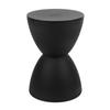 Современный табурет в форме песочных часов, круглый приставной столик, табурет для переобувания, для домашнего использования, 43x30 см, черный