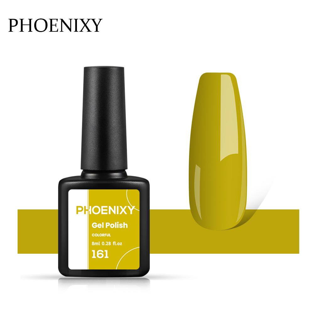 PHOENIXY, 60 цветов, гель-лак для ногтей, долговечный гель-лак, верхнее базовое покрытие, полуперманентный гель-лак, дизайн ногтей «сделай сам»