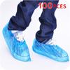Disposable Plastic Shoe Cover Thick Wear-resistant PE Shoe Cover Non-slip Dustproof and Waterproof Shoe Cover