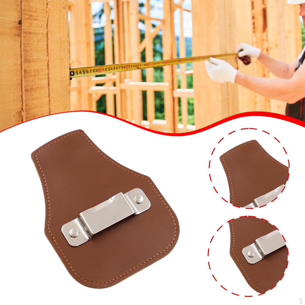 Держатель для рулетки, держатель для измерения, ручная работа, искусственная кожа, зажим для ремня для инструментов для дома