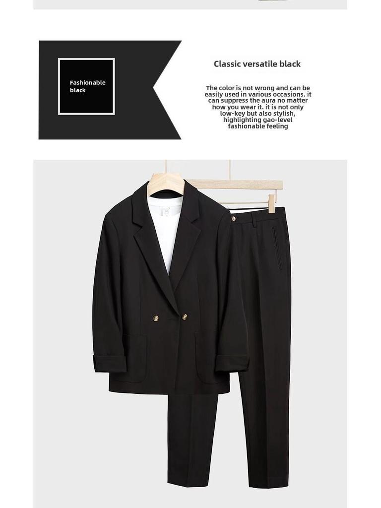 Мужской свободный пиджак в японском стиле в корейском стиле — стильный, красивый и зрелый весенний модный