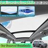 For Mercedes Benz GLB X247 Accessories 2020~2025 Car Sunroof Sunshades Electrostatic Sticker Auto Skylight Sun Anti UV Curtain