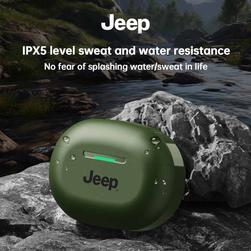 JOT2 Jeep TWS Wireless Bluetooth Earphones Sport Music Headphones HiFi Stereo Headset Noise Reduction Earbuds with Mic HD Voice