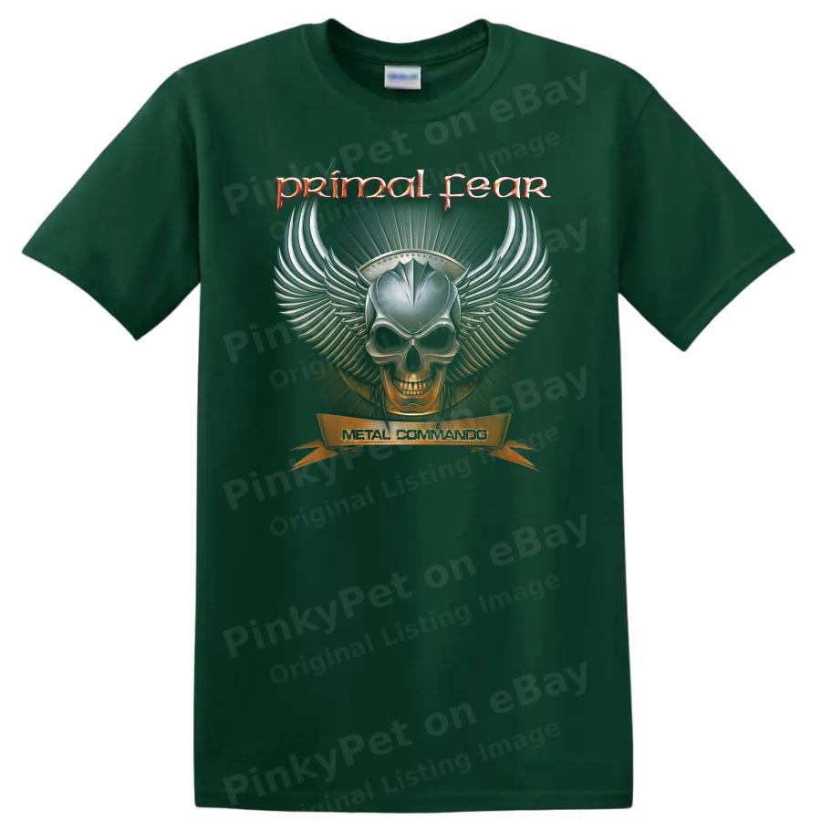 Skull Design Metal Wings Graphic T Shirt for Heavy Metal Fans Cool Tee
