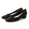 IK Plus Women's Plain Pumps, Size 220, Black Suede, 21.5 Cm, 2E