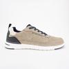 Men's Stone Beige Lace-Up Low-Top Sneakers