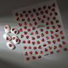 1 лист милых 3D тисненых наклеек для ногтей с божьими коровками - самоклеящиеся наклейки с животным принтом для ногтей, милые наклейки для ногтей
