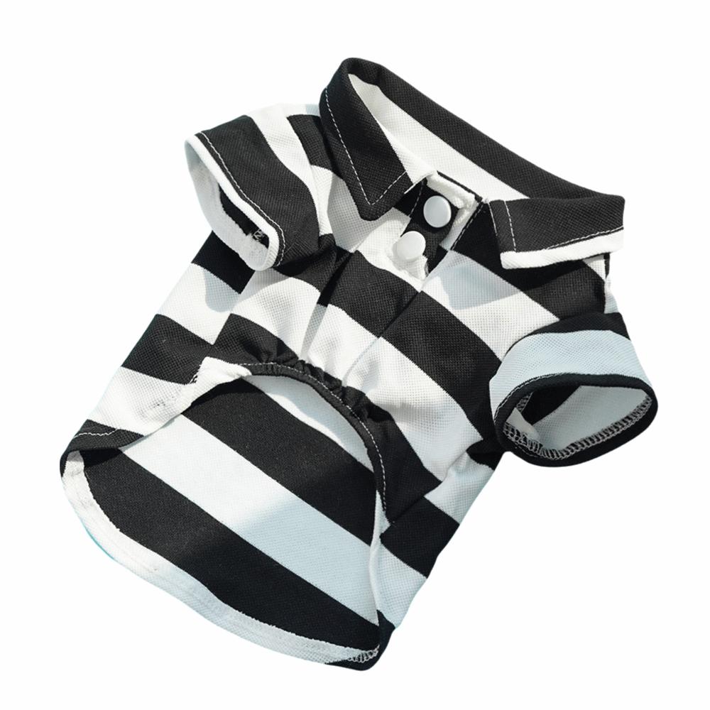 Lovely Casual Dog Stripe Sweatshirt Two-Footed Cotton Fabric Cat T-shirt Vest Undershirt Pet Clothing Summer
