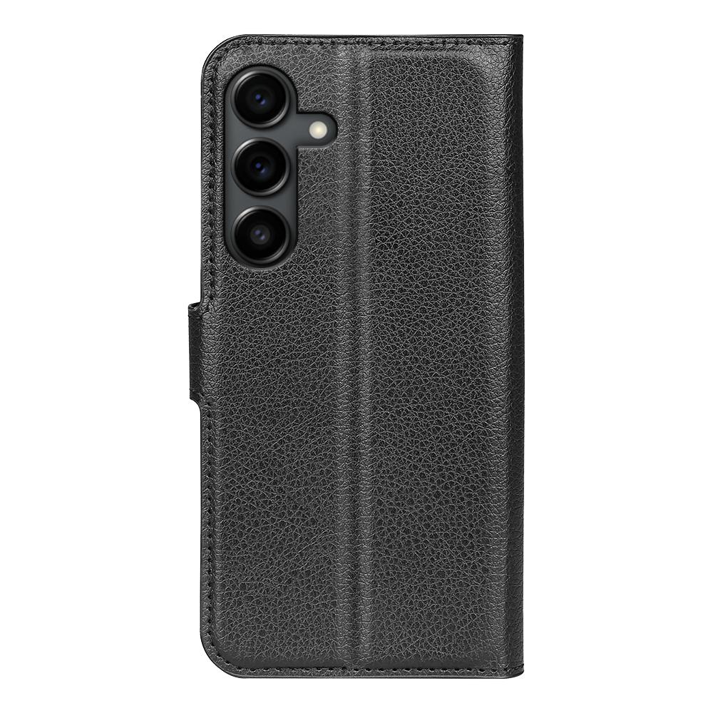 Чехол для Samsung Galaxy S25 FE с текстурой личи, противоударный кожаный кошелек, чехол для телефона