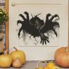 Хэллоуин ужас сломанная стена череп праздничное украшение спальня гостиная украшения настенные наклейки