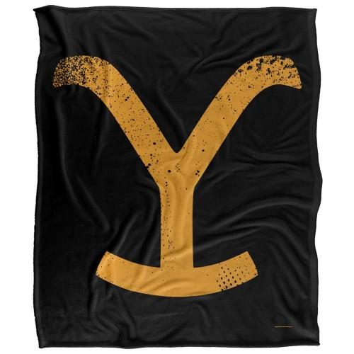 Yellowstone Silky Logo Supersoft Blanket