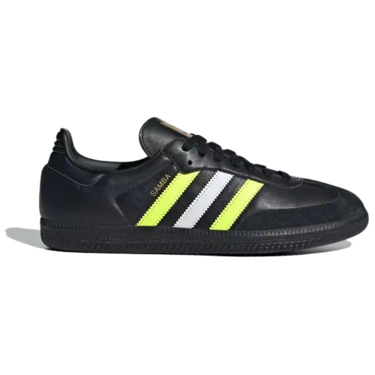Adidas Samba OG Black Solar Yellow Unisex Sneakers Core-Black Matte-Gold ID1380