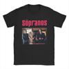 Casual The Sopranos T-Shirt for Men Crewneck Cotton T Shirts Movie Short Sleeve Tees Unique Clothing