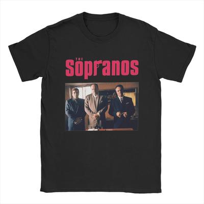 Повседневная футболка The Sopranos для мужчин, с круглым вырезом, хлопковые футболки, футболка с коротким рукавом, уникальная одежда
