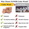 Cedar Wood Rings & Natural Moth Repellent - Organic Clothes Moths - Aromatic Cedar Rings - Moth Killer For Wardrobes Hanging, Drawers & Storage Boxes