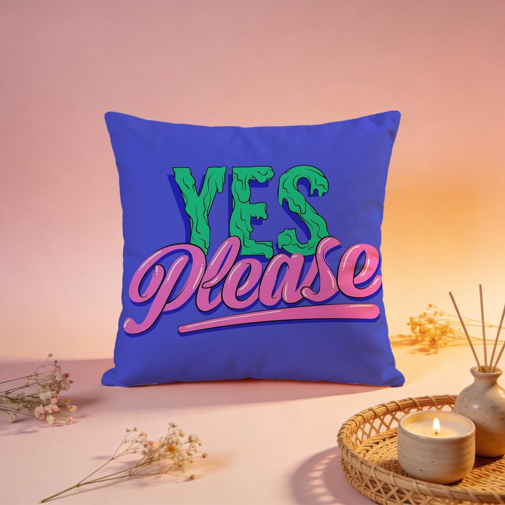 Inspirational Positive Quote Cushion Cover Comfortable Durable Pillow Cover MultiScene for Home Office Car Sofa