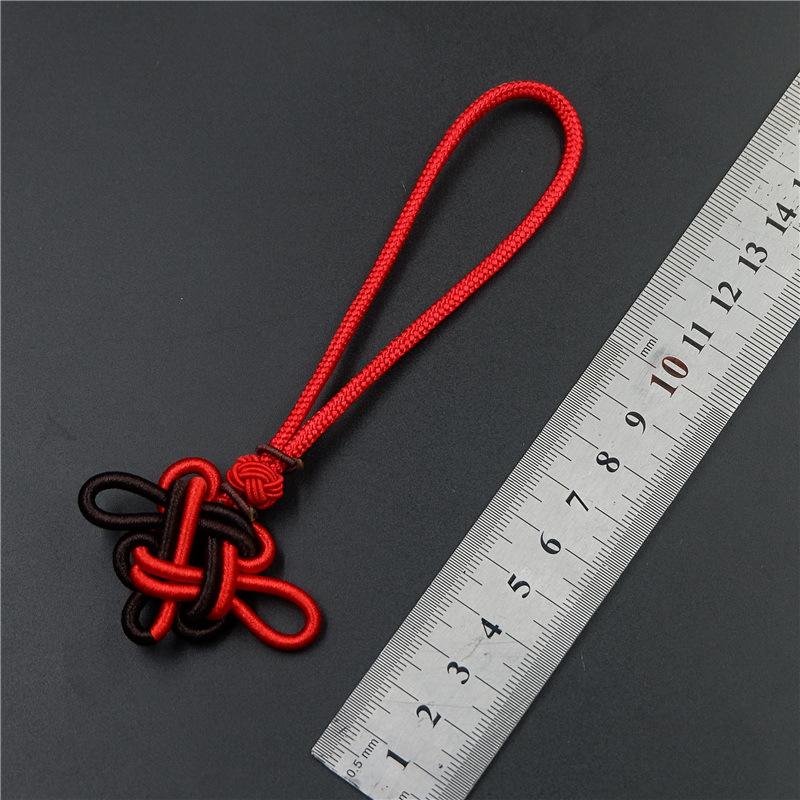 Двухцветная кисточка с китайским узлом, кисточка против морщин в китайском стиле, кисточка с китайским узлом, подвеска в этническом стиле, ухо из ледяного шелка.